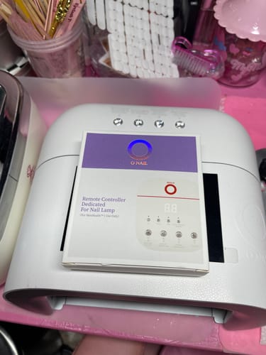Customer photo review of Wireless Keyboard for AI Nail Lamp