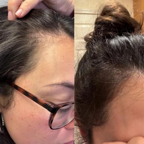 Customer photo review of Rosemary Biotin Growth Shampoo