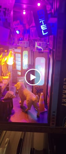 Customer video review of Neo Ramen MiniAlley – A Cyberpunk DIY Diorama Booknook (Ship Early FEB 2026)
