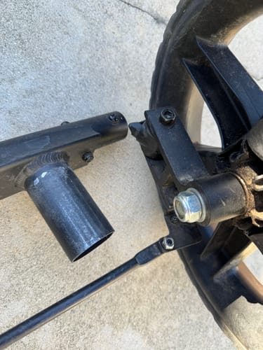 Customer photo review of Swivel Wheel Conversion Kit for Clicgear