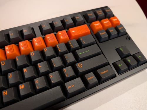 Customer photo review of KEYKOBO SACRED TIMELINE ABS DOUBLE-SHOT KEYCAP SET