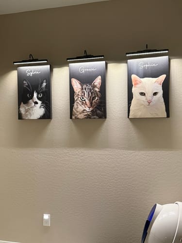 Customer photo review of Pet Art Canvas Wrap