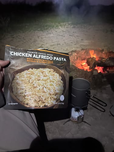 Customer photo review of Chicken Alfredo