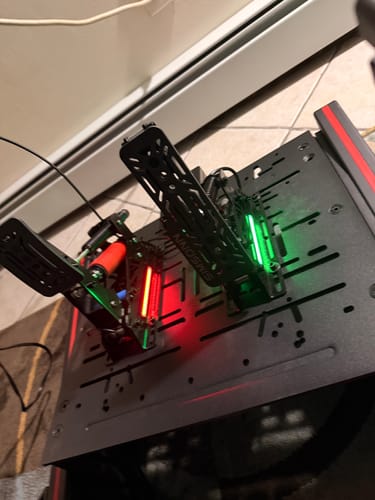 Customer photo review of Newest Simsonn Pedal Pro X Ultra with Haptics and RGB Feedback