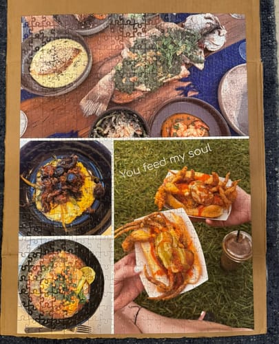 Customer photo review of 500 Piece Custom Puzzle