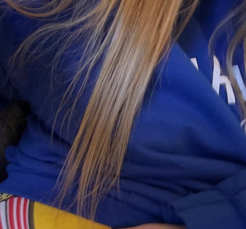 Customer photo review of Warm Raspberry Hair Therapy Detangling & Hydrating Spray (new limited edition scent)