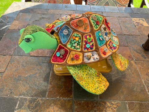 Customer photo review of Mr. T Sea Turtle PDF Pattern Approx 46cm