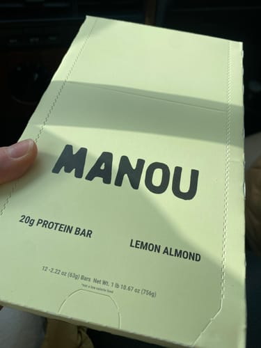 Customer photo review of Lemon Almond (12 Bars)