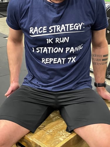 Customer photo review of HYROX RACE STRATEGY T-SHIRT