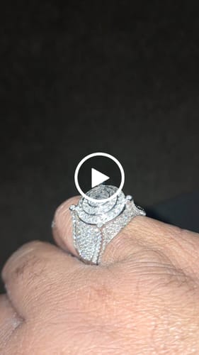 Customer video review of 3.17 CARAT CERTIFIED LAB GROWN DIAMONDS STERLING SILVER RING