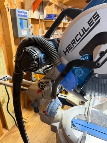 Customer photo review of Hercules 12" Sliding Compound Miter Saw Dust Collection