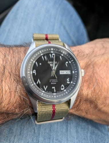 Customer photo review of Five Eye Nylon Watch Strap - Stripe