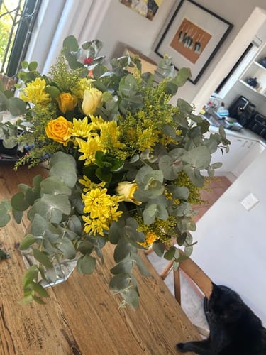 Customer photo review of Sunkissed Yellow Bouquet