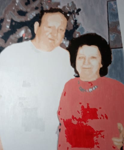 Customer photo review of Custom Portrait Paint By Numbers
