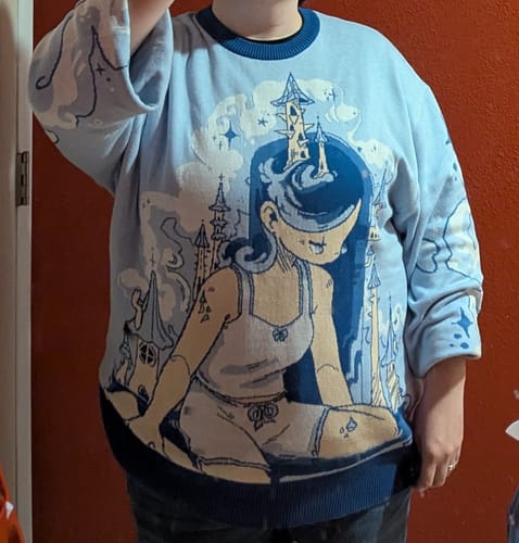 Customer photo review of Sand Castle Girl Sweater
