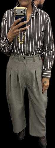 Customer photo review of Omirad Structured Pleated Balloon Trousers