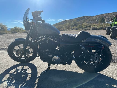 Customer photo review of Gel Seat C.C. RIDER Harley Sportster Seat Cafe Racer Seat Chopper Seat Bobber Seat For Sportster Iron 883 Iron1200 XL883 XL1200, 2010-2023