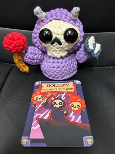Customer photo review of Hollow The Necromancer Crochet Kit