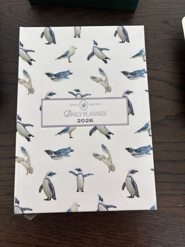 Customer photo review of 2026 Daily Planner - African Penguin