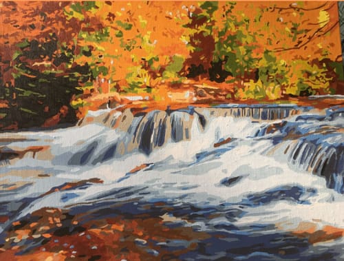 Customer photo review of Custom Landscape Paint By Numbers