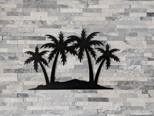 Customer photo review of Palm Trees - Metal Wall Art