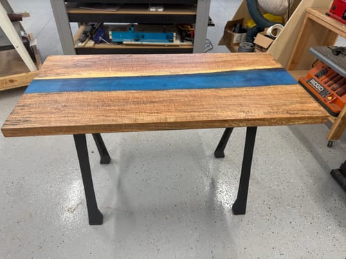 Customer photo review of 48x24x2" Silicone Mold For Epoxy Resin - Small Table Form