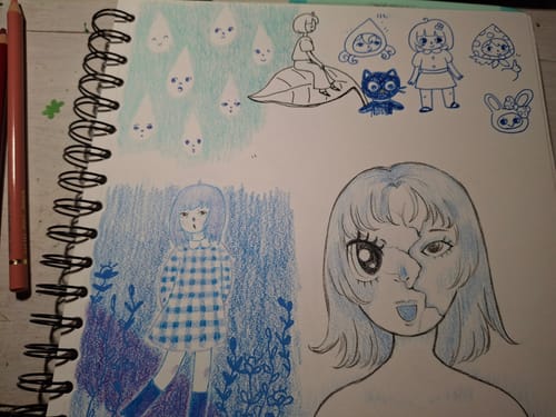 Customer photo review of Himi Gouache Pad - Croquera 20 x 20 cm 160 gm2