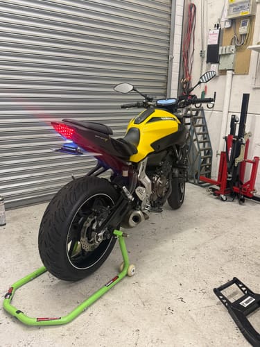 Customer photo review of Yamaha MT07 Integrated Rear Light