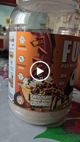 Customer video review of Limited Edition FUEL Premium Protein (Chocolate Peanut Butter Crumble)