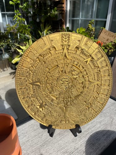 Customer photo review of Aztec / Mayan Calendar 13x3/4" - Silicone Mold