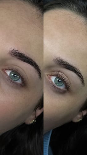 Customer photo review of Pure Care Lash & Brow Lift Pack
