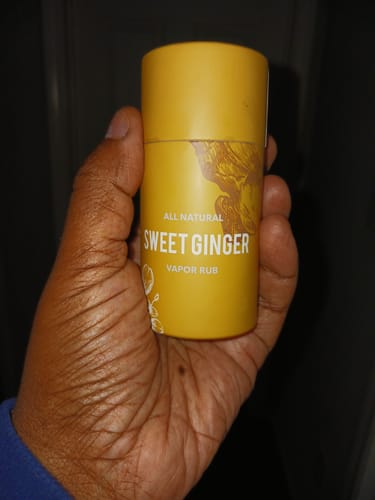 Customer photo review of Sweet Ginger Vapor Rub Stick