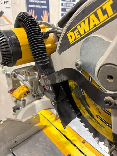Customer photo review of DeWalt DWS779/780 Sliding Miter Saw Dust Collection