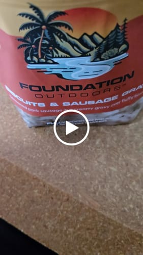 Customer video review of FOUNDATION Outdoors Biscuits & Gravy Meal