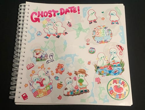 Customer photo review of Ghost Date V3 Sticker Sheet