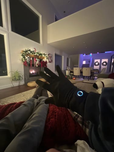 Customer photo review of Toasty Touch® Ultra Thin Heated Gloves