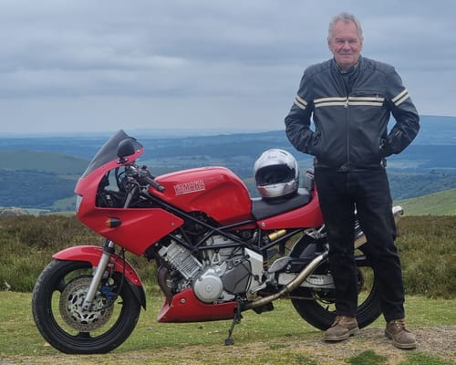 Customer photo review of Roadskin Summer Motorcycle Gloves