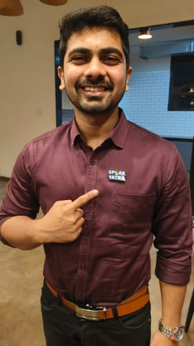 Customer photo review of Customized Magnetic Badge | Wear Your Brand | PrintMine.in