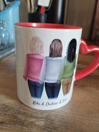 Customer photo review of Mug Personnalisé - 3 Femmes