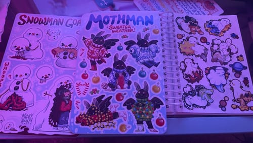 Customer photo review of Mystery Sticker Sheet Packs!