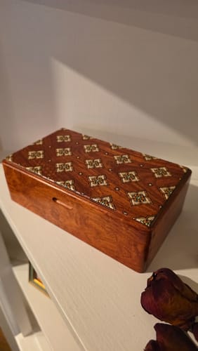 Customer photo review of Maison Retro Style Solid Wood Jewelry Storage Box