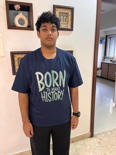 Customer photo review of Men Terry Oversized Tee