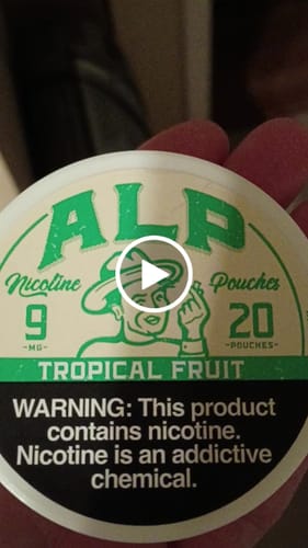 Customer video review of Tropical Fruit Nicotine Pouches