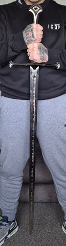 Customer photo review of Aragorn Anduril Lord of the Rings Sword