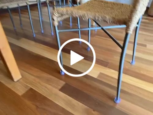 Customer video review of Round Felt Silicone Chair Leg Protectors | Extra-Durable Chair Floor Protectors
