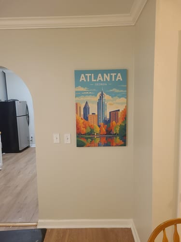 Customer photo review of Atlanta Georgia Vintage Travel Poster