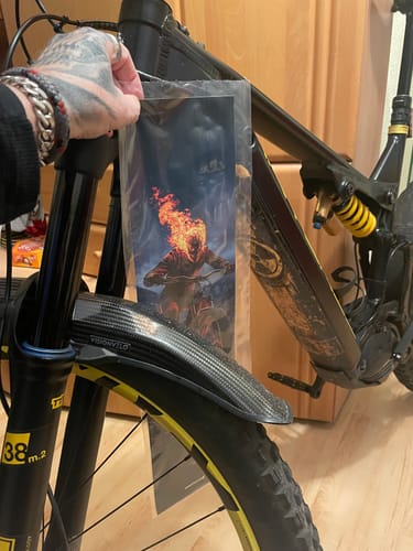 Customer photo review of Geister Biker - Akku Abdeckung Cover Sticker Universal / Schutzfolie / für alle E-Bikes, Cube co.