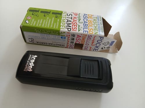 Customer photo review of Timbro trodat pocket printy 9512 (47x18 mm)