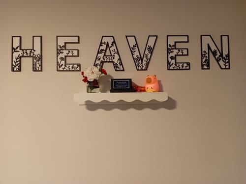 Customer photo review of Wildflower Letters Large