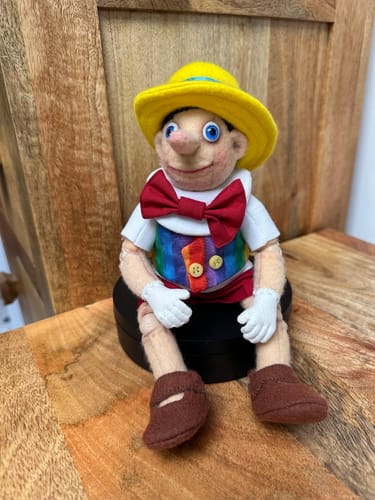 Customer photo review of Pinocchio PDF Pattern Approx 32cm Seated